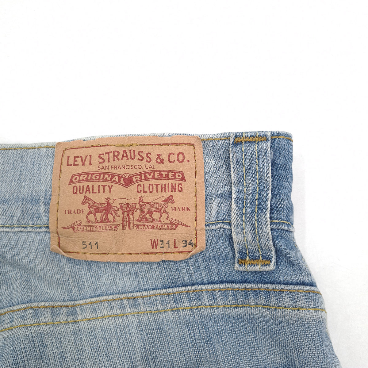 Vintage Levi's Jeans 511 Slim Men Stretch Straight Size W31 L32, detail view 3, image 5 of 9