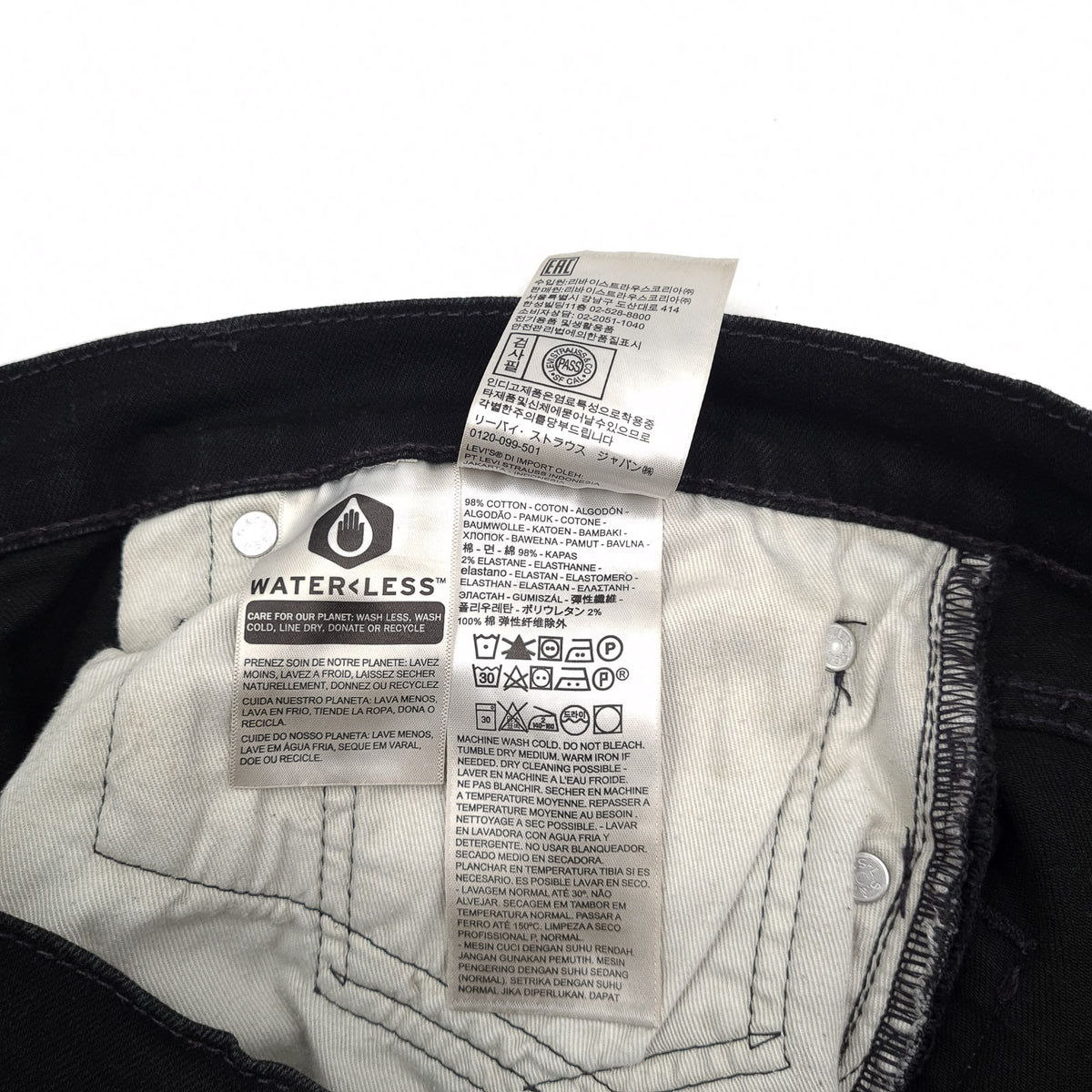 Vintage Levi's Jeans 502 Men Stretch Regular Tapered Size W36 L30, detail view 7, image 9 of 10