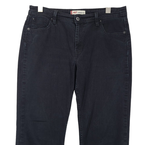 Vintage Levi's Jeans 627 Straight Fit Women Stretch Regular Size W33 L34, back view, image 2 of 7