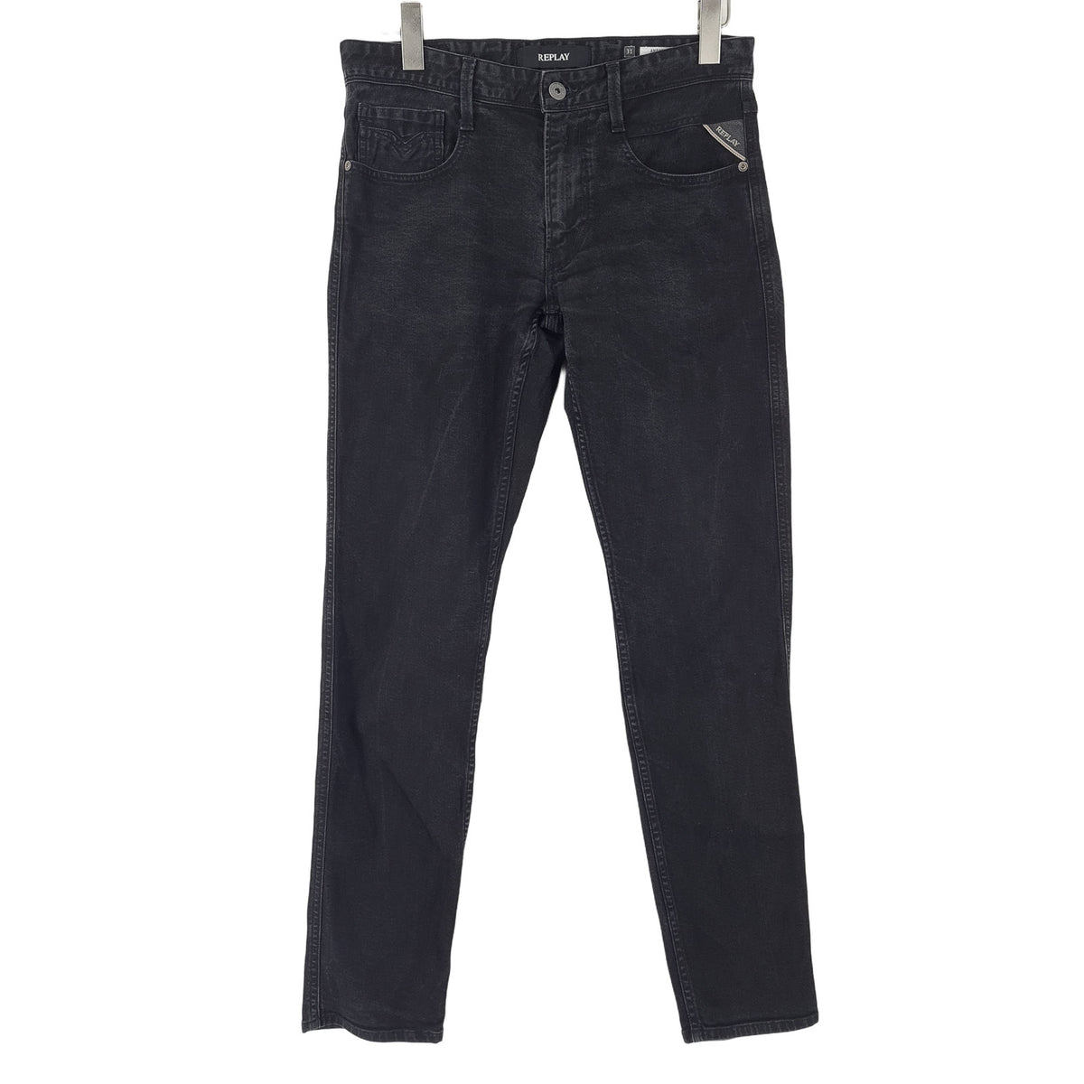 Replay Jeans Anbass Men Stretch Slim Straight Size W31 L32, front view, image 1 of 8