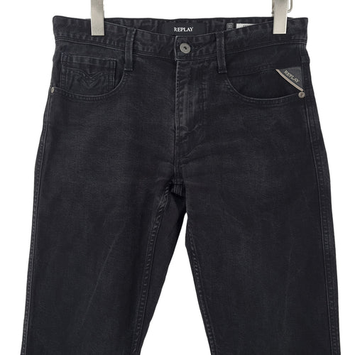 Replay Jeans Anbass Men Stretch Slim Straight Size W31 L32, back view, image 2 of 8