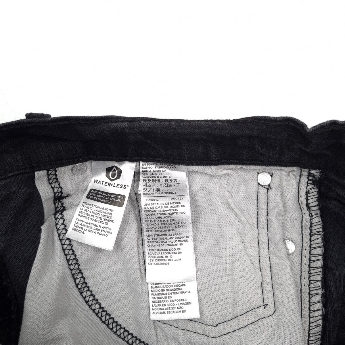 Vintage Levi's Jeans 514 Men Stretch Regular Straight Size W34 L30, detail view 5, image 7 of 9