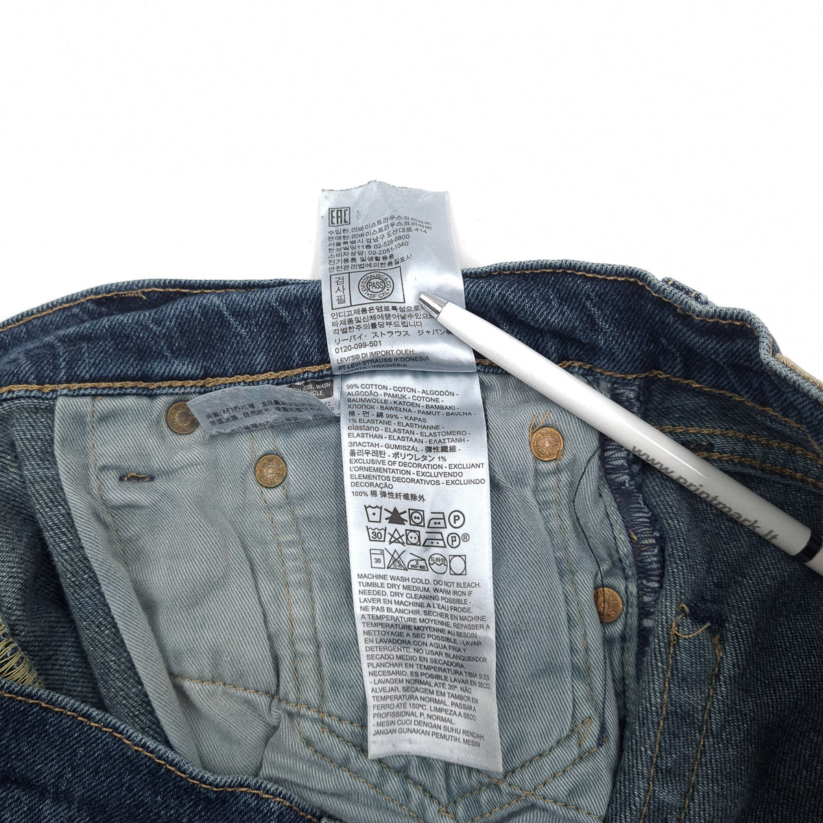 Levi's Jeans 511 Men Stretch Slim Straight Size W32 L32, detail view 7, image 9 of 10