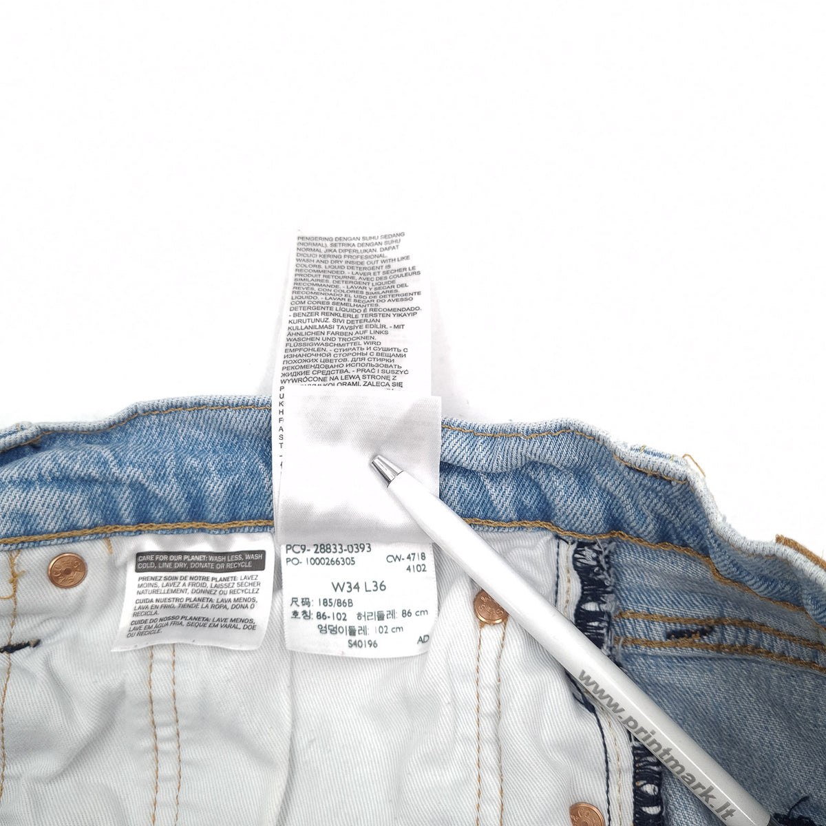 Levi's Jeans 512 Men Stretch Slim Tapered Size W34 L36, detail view 8, image 10 of 10