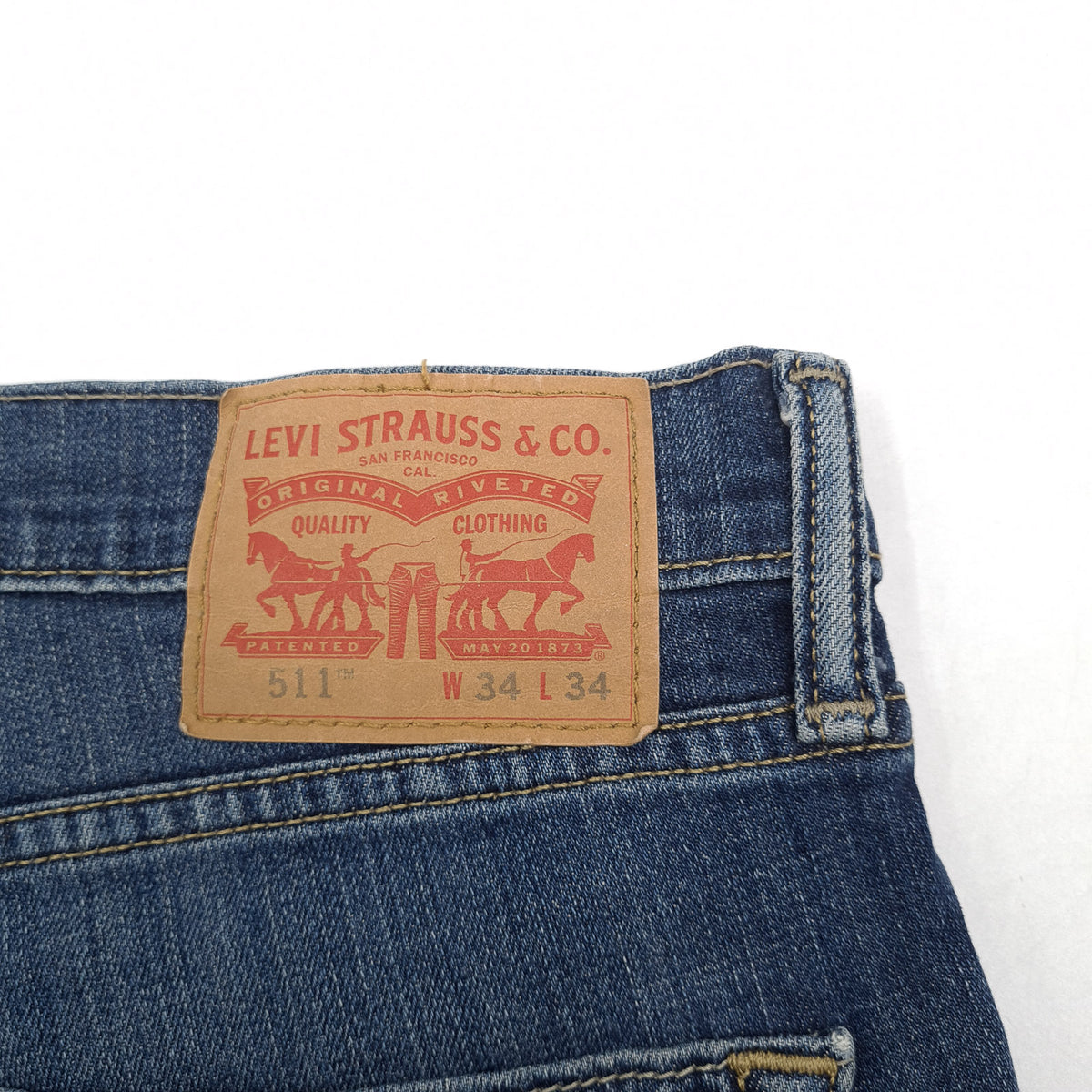 Levi's Jeans 511 Men Stretch Slim Straight Size W34 L34, detail view 3, image 5 of 9