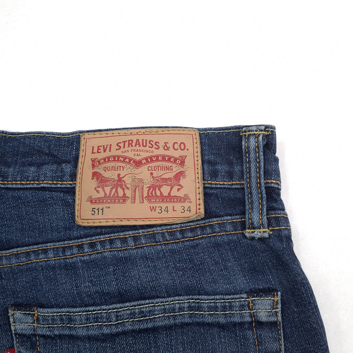 Levi's Jeans 511 Men Stretch Slim Straight Size W34 L34, detail view 3, image 5 of 9