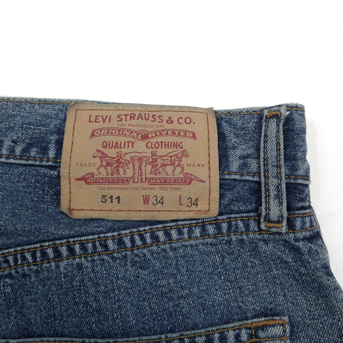 Vintage Levi's Jeans 511 Men Slim Straight Size W34 L34, detail view 3, image 5 of 8