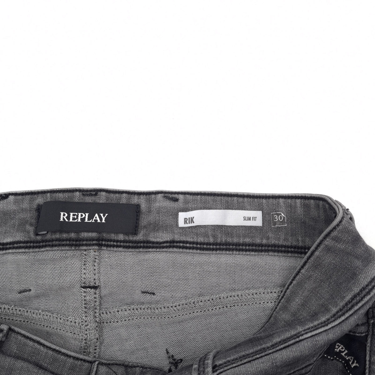 Replay Jeans Rik Men Stretch Slim Straight Size W30 L32, detail view 3, image 5 of 8