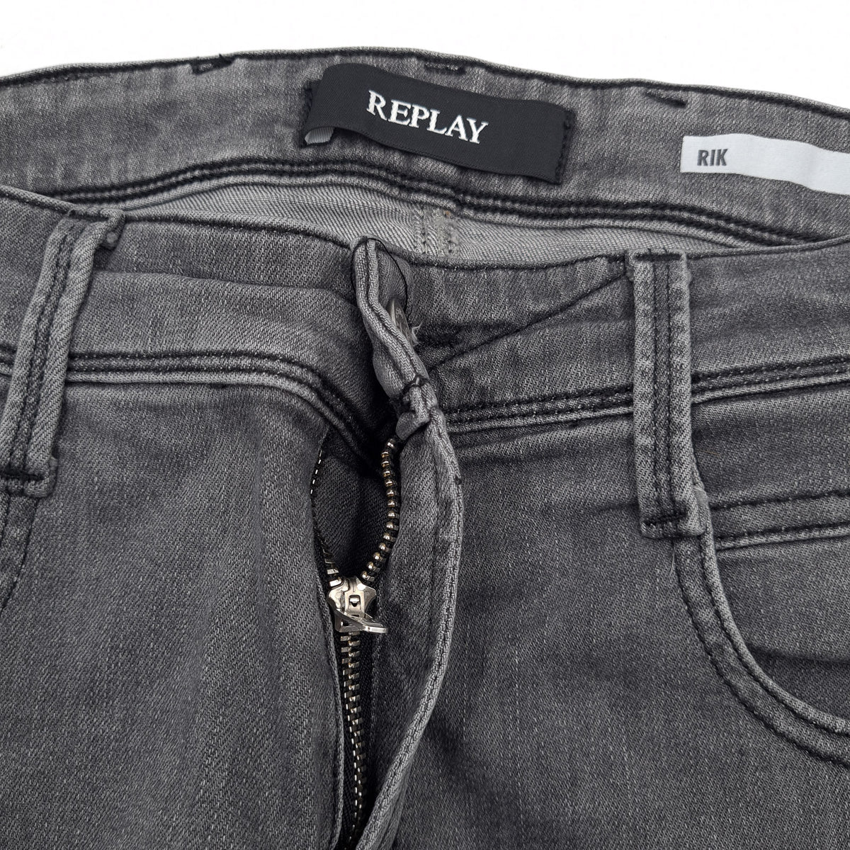 Replay Jeans Rik Men Stretch Slim Straight Size W30 L32, detail view 4, image 6 of 8