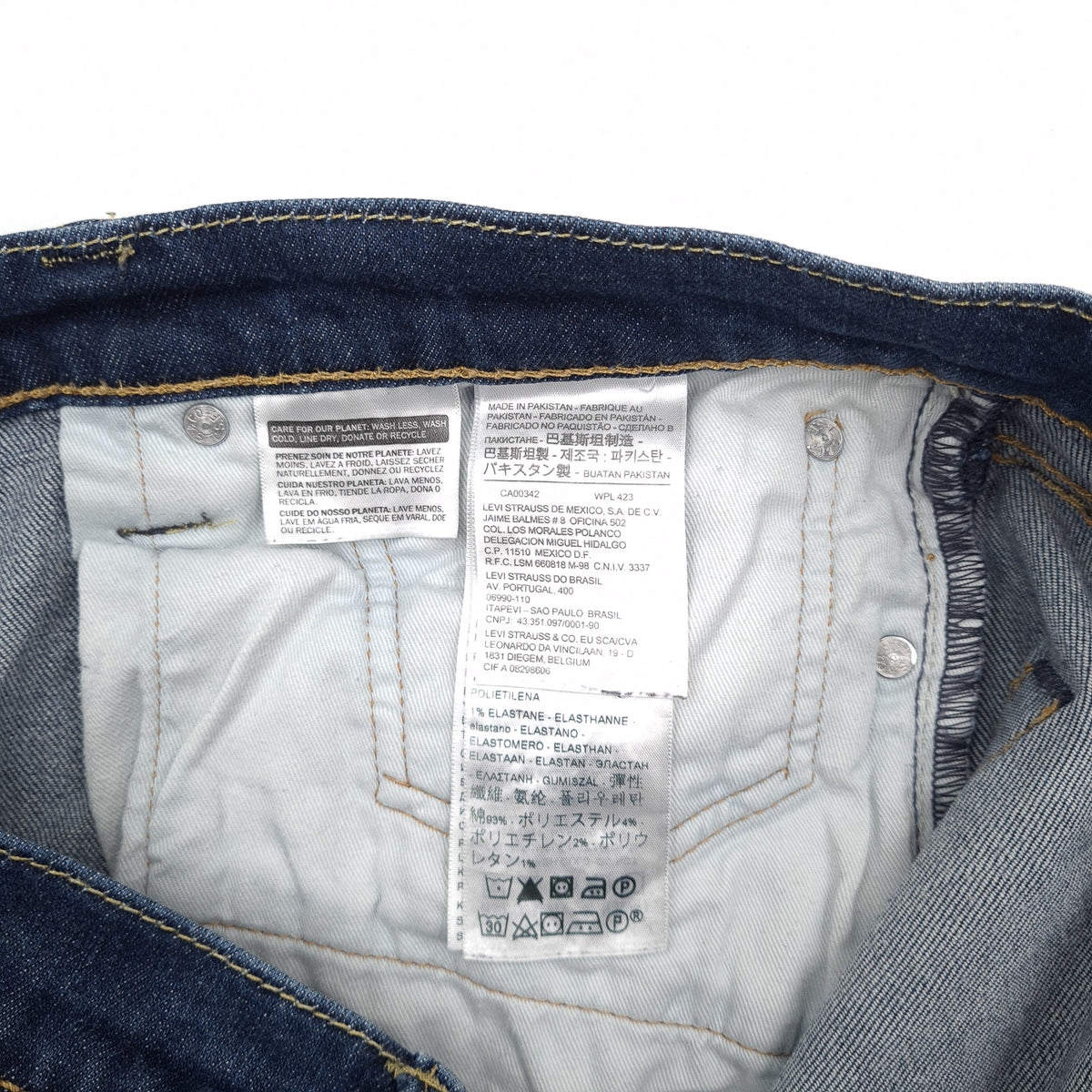 Levi's Jeans 511 Men Stretch Slim Straight Size W34 L34, detail view 5, image 7 of 9