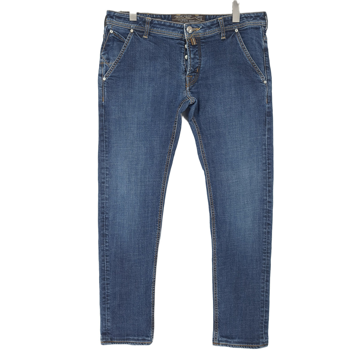 Vintage Jacob Cohen Jeans J613 Men Stretch Slim Straight Size W38 L32, front view, image 1 of 12