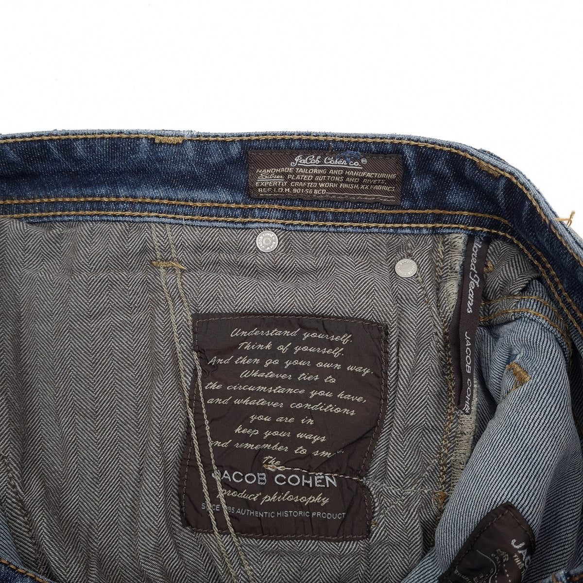 Vintage Jacob Cohen Jeans J613 Men Stretch Slim Straight Size W38 L32, detail view 6, image 8 of 12