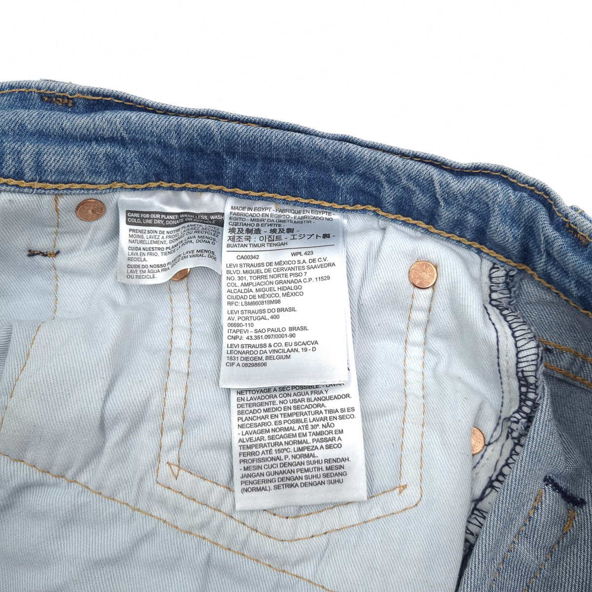 Vintage Levi's Jeans 512 Men Stretch Slim Tapered Size W36 L32, detail view 6, image 8 of 12