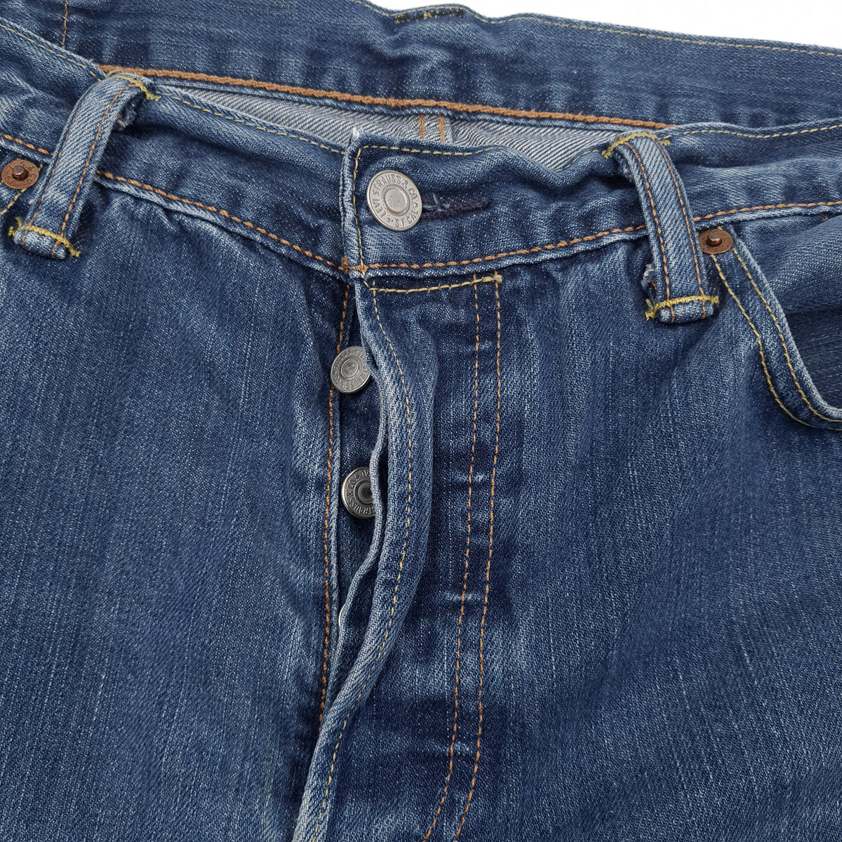 Vintage Levi's Jeans 501 Men Regular Straight Size W34 L32, detail view 3, image 5 of 8