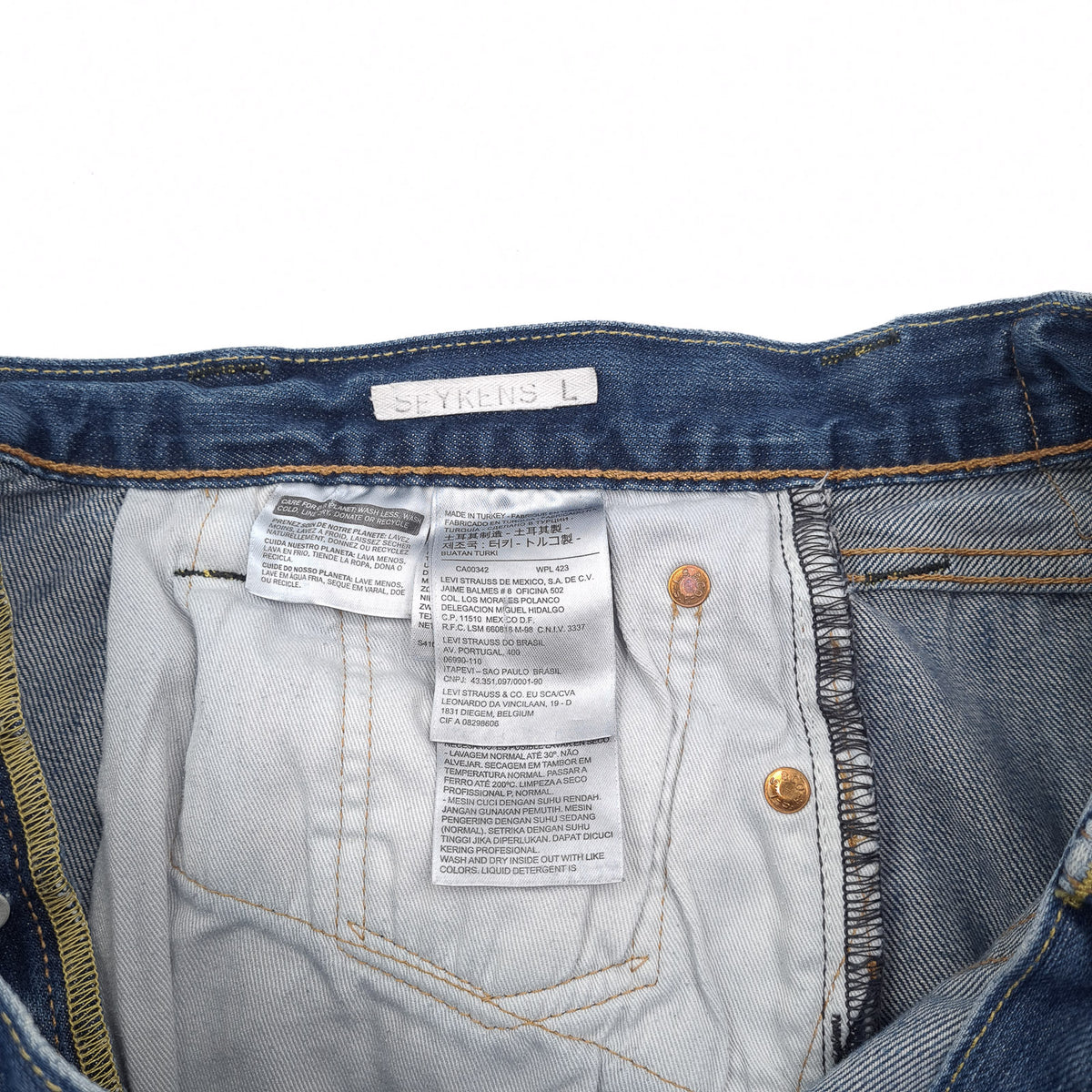 Vintage Levi's Jeans 501 Men Regular Straight Size W34 L32, detail view 4, image 6 of 8