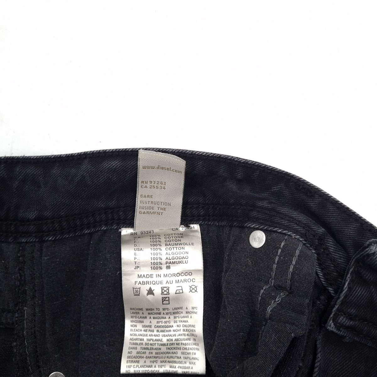 Diesel Jeans Safado Men Regular Slim Straight Size W34 L34, detail view 6, image 8 of 8