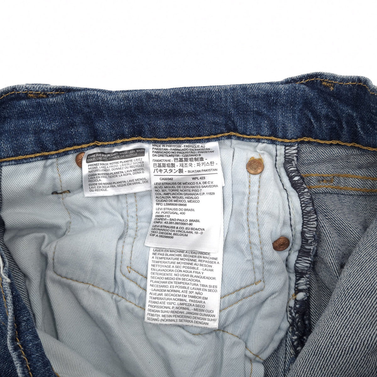 Levi's Jeans 502 Men Stretch Regular Tapered Size W30 L32, detail view 6, image 8 of 10