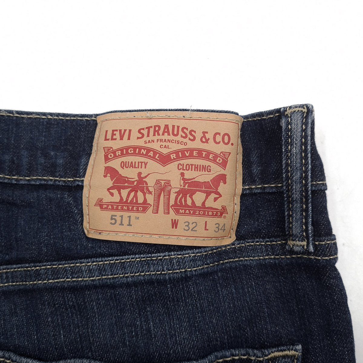 Vintage Levi's Jeans 511 Men Stretch Slim Straight Size W32 L26, detail view 3, image 5 of 9