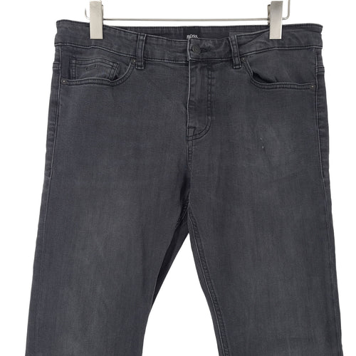 Vintage Hugo Boss Jeans 020 Delaware Men Stretch Slim Straight Size W34 L34, back view, image 2 of 11