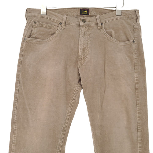 Vintage Lee Jeans Daren Zip Fly Men Stretch Slim Straight Size W33 L32, back view, image 2 of 9