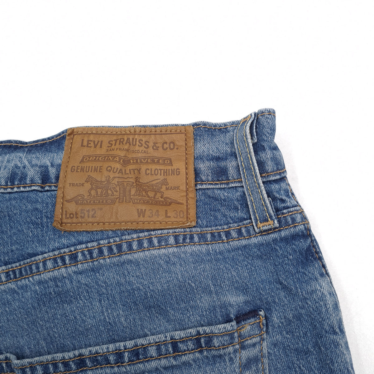 Levi's Jeans 512 Men Stretch Slim Tapered Size W34 L30, detail view 3, image 5 of 10