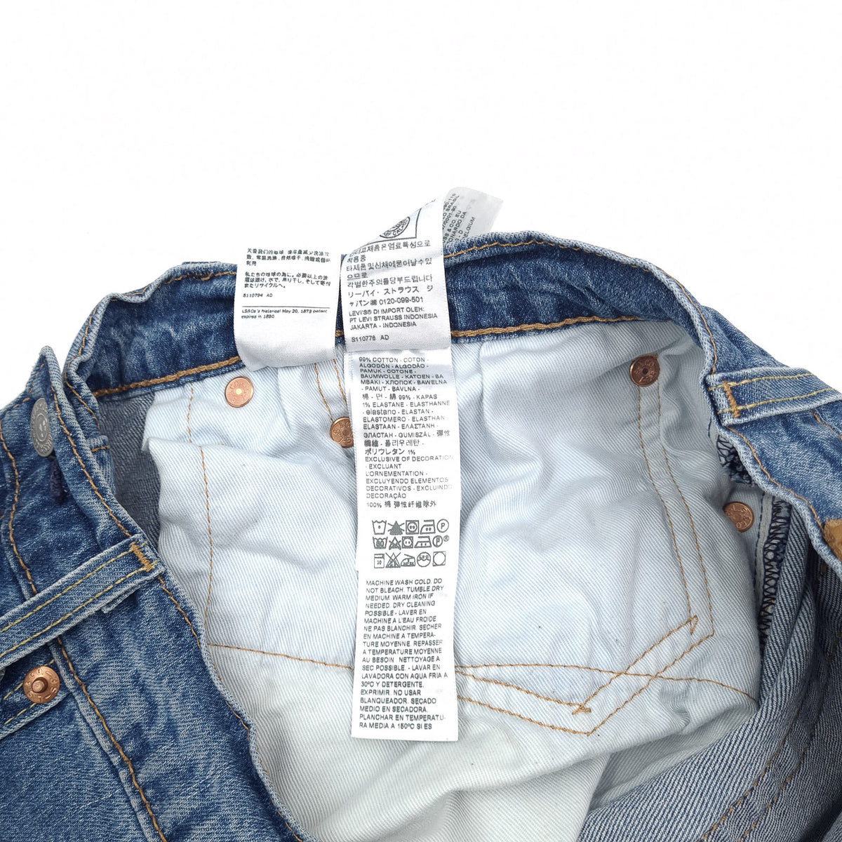 Levi's Jeans 512 Men Stretch Slim Tapered Size W34 L30, detail view 7, image 9 of 10