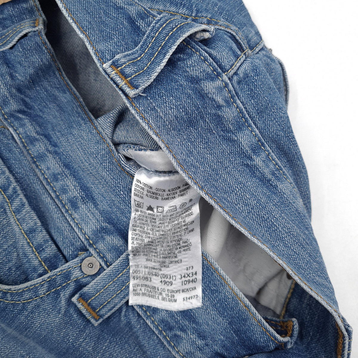 Vintage Levi's Jeans 511 Slim Men Straight Size W34 L34, detail view 6, image 8 of 10