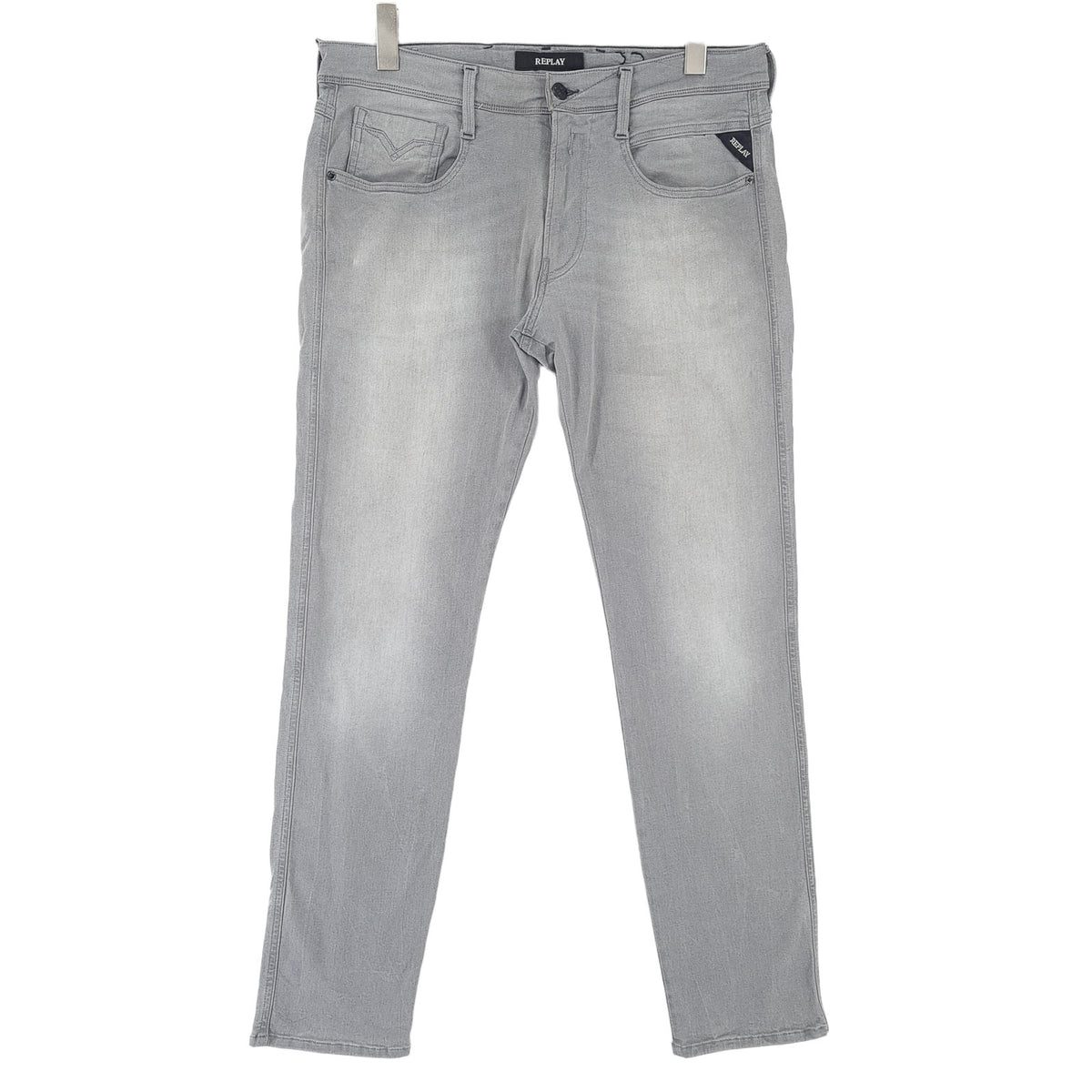 Vintage Replay Jeans Anbass Men Stretch Slim Straight Size W33 L31, front view, image 1 of 13