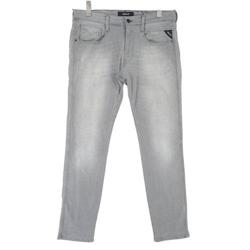 Vintage Replay Jeans Anbass Men Stretch Slim Straight Size W33 L31, front view, image 1 of 13