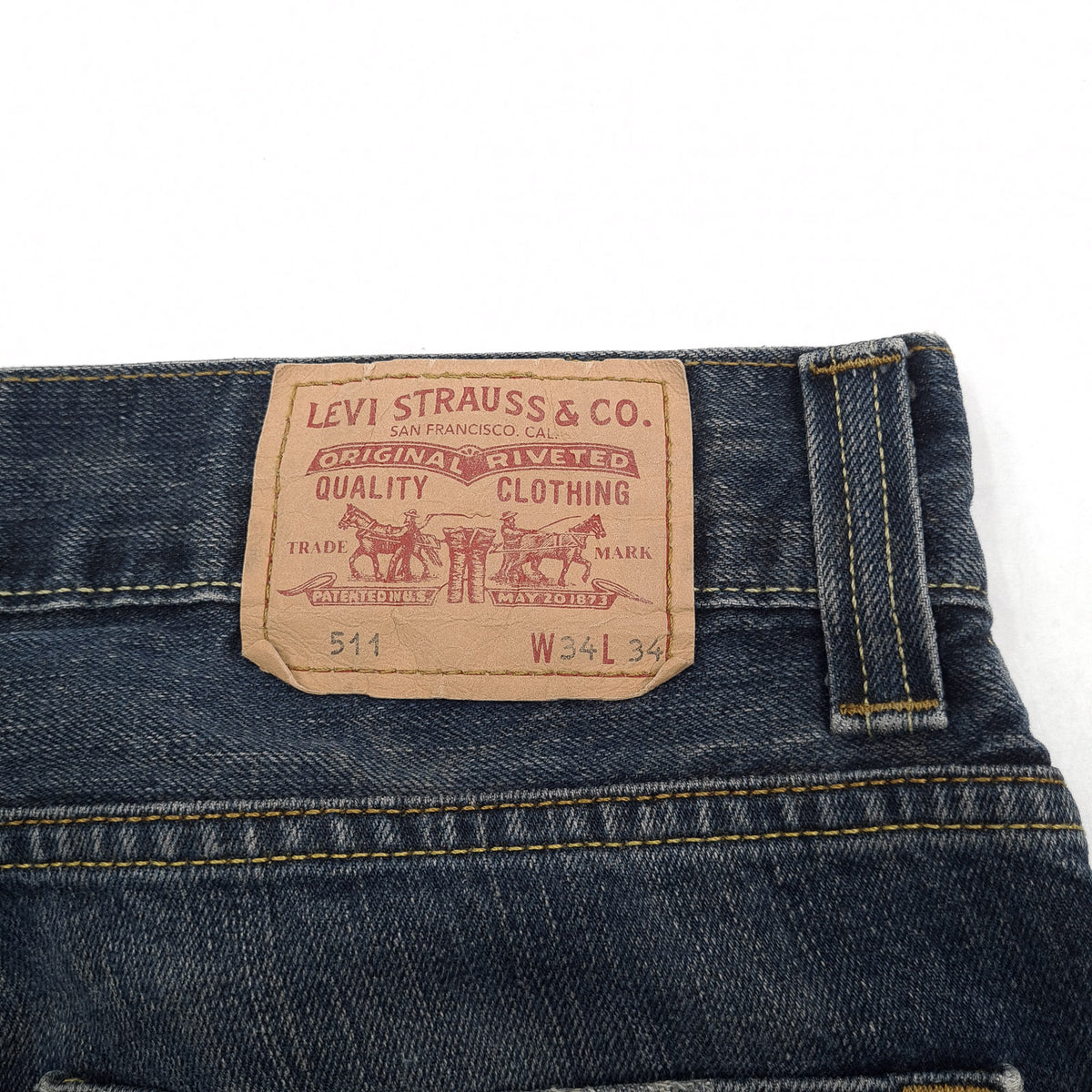 Vintage Levi's Jeans 511 Slim Men Straight Size W34 L32, detail view 3, image 5 of 8
