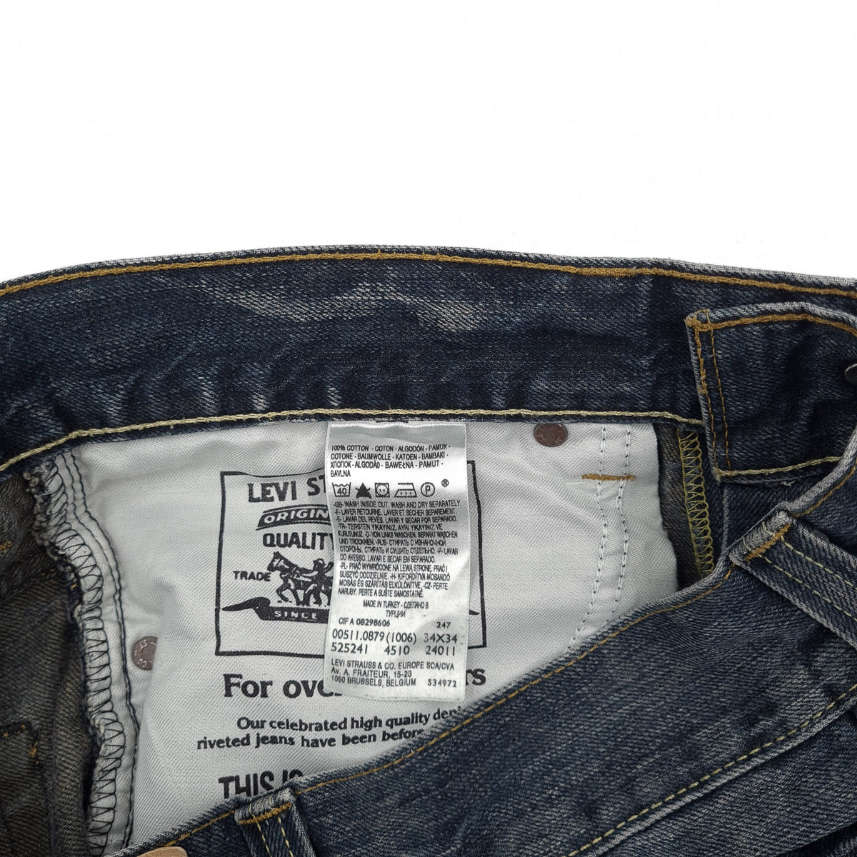 Vintage Levi's Jeans 511 Slim Men Straight Size W34 L32, detail view 6, image 8 of 8