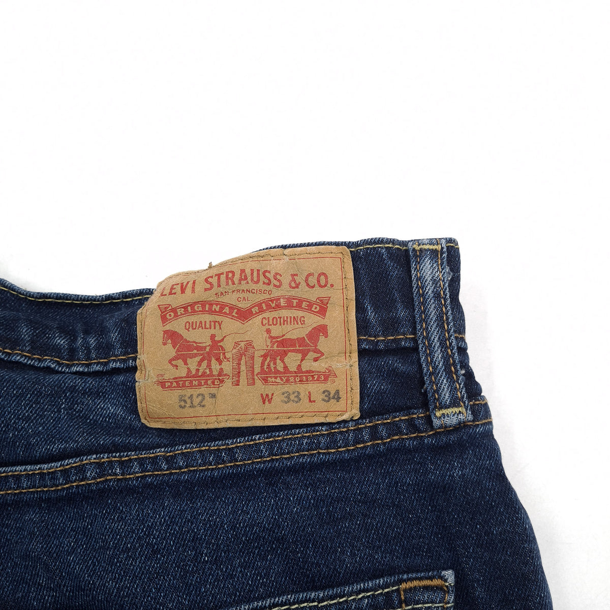 Levi's Jeans 512 Men Stretch Slim Tapered Size W33 L34, detail view 3, image 5 of 9