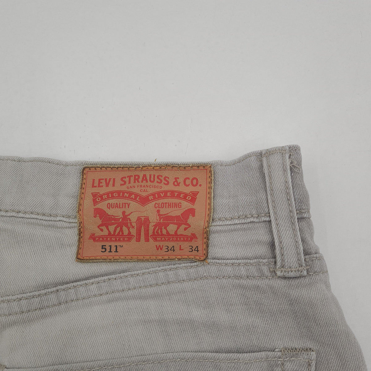 Vintage Levi's Jeans 511 Men Stretch Slim Straight Size W34 L26, detail view 3, image 5 of 10