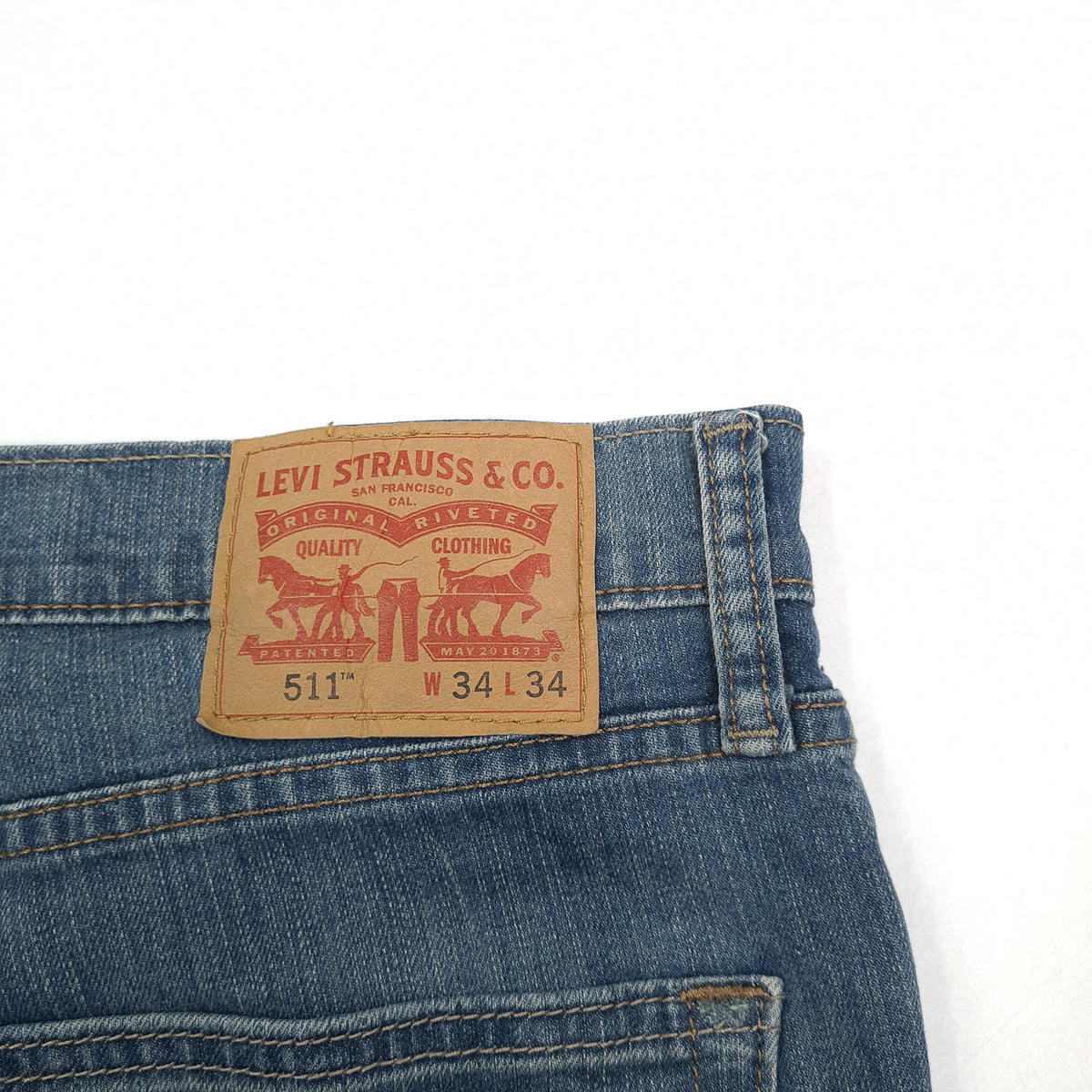 Levi's Jeans 511 Men Stretch Slim Straight Size W34 L34, detail view 3, image 5 of 9