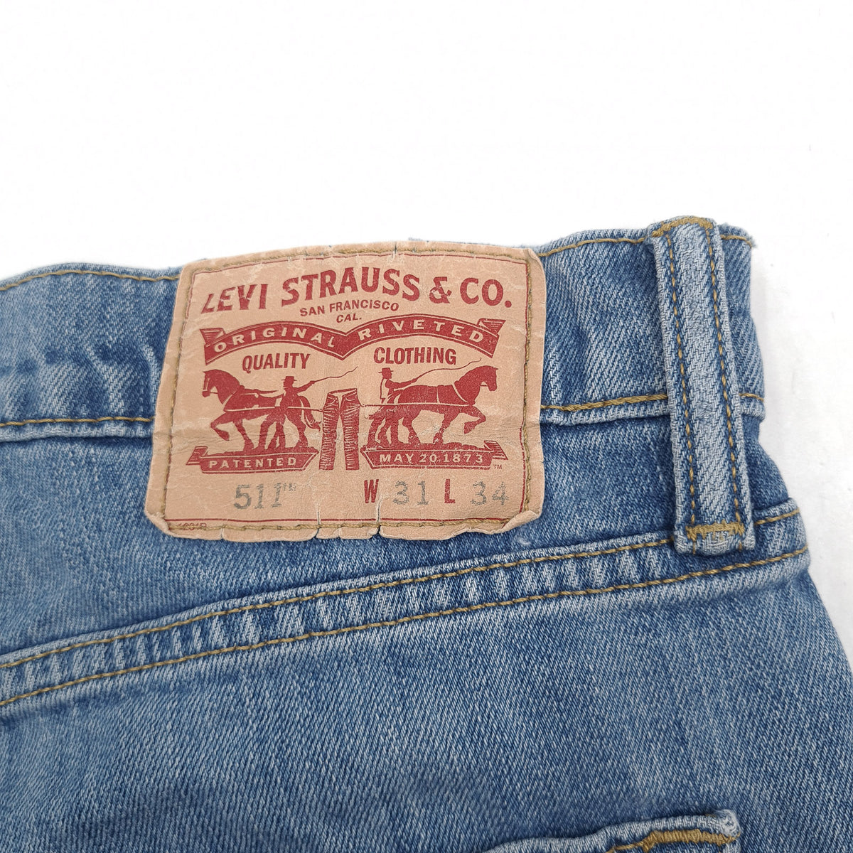 Levi's Jeans 511 Men Stretch Slim Straight Size W31 L34, detail view 3, image 5 of 9