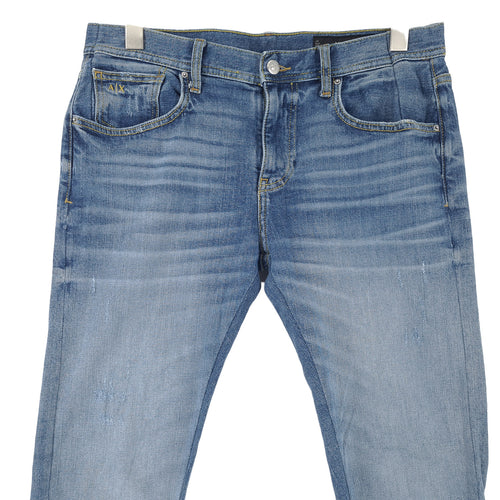 Vintage Armani Exchange Jeans J13 Men Stretch Slim Straight Size W33 L28, back view, image 2 of 8