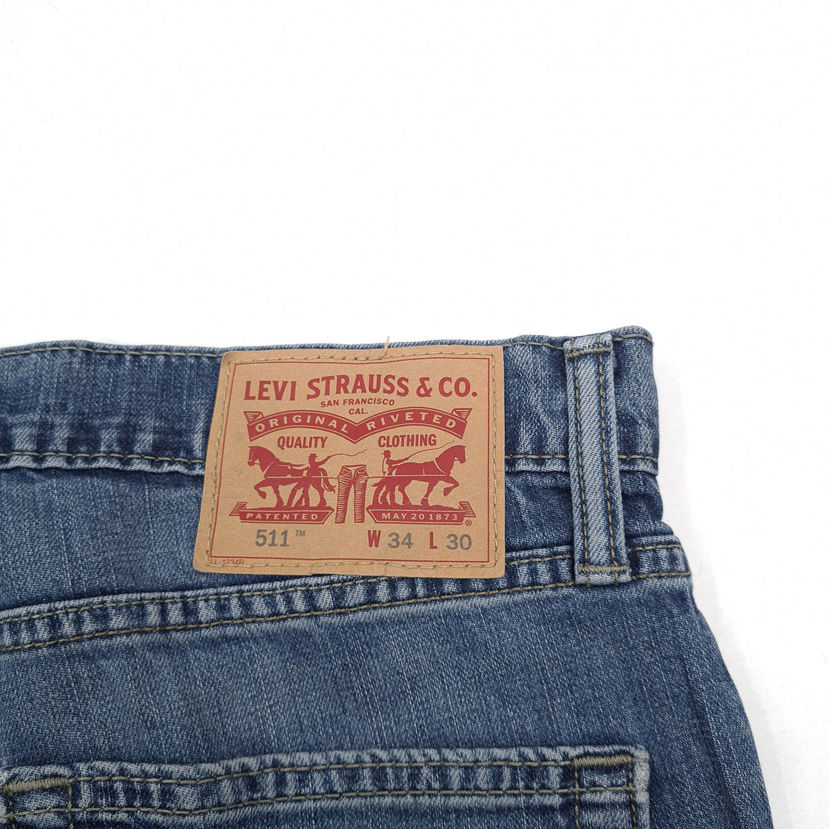 Levi's Jeans 511 Men Stretch Slim Straight Size W34 L30, detail view 3, image 5 of 9