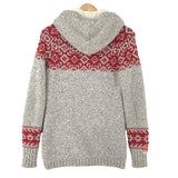 Superdry Vintage Full Zip Hoodie Wool Fair Isle Sweatshirt Women Size M, detail view 1, image 3 of 6