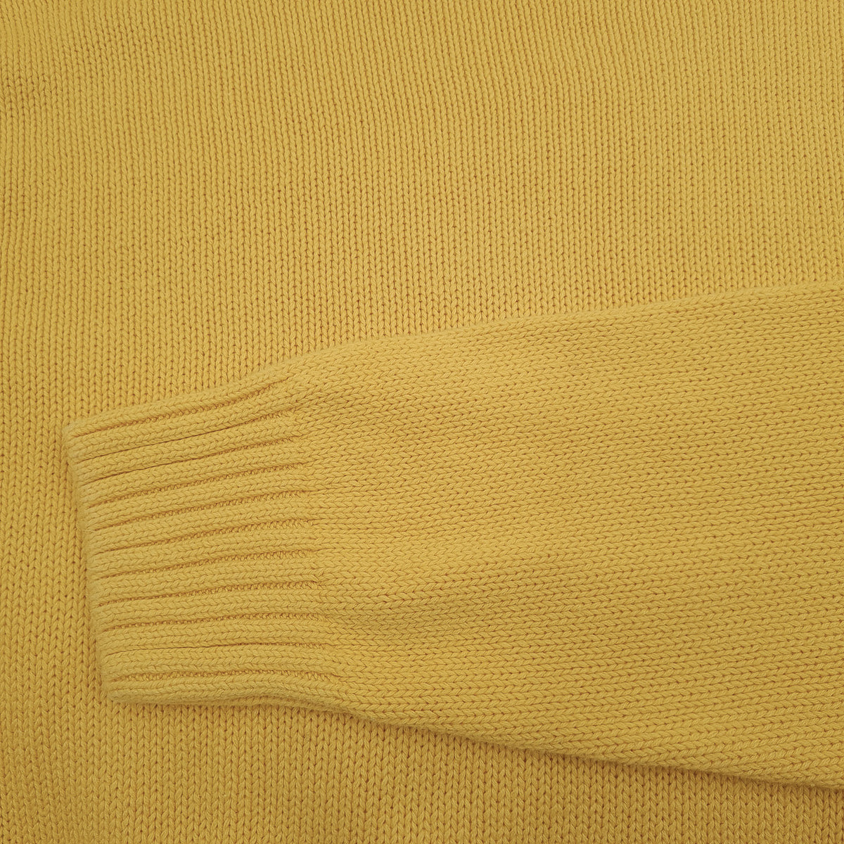 Chaps Vintage Mens Jumper Sweater Cotton Yellow Crew Neck Pullover Knit Size, detail view 5, image 7 of 7