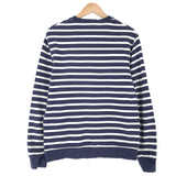 Lyle & Scott Vintage Mens Sweatshirt Cotton Striped Blue Crew Neck Pullover Size, detail view 1, image 3 of 8