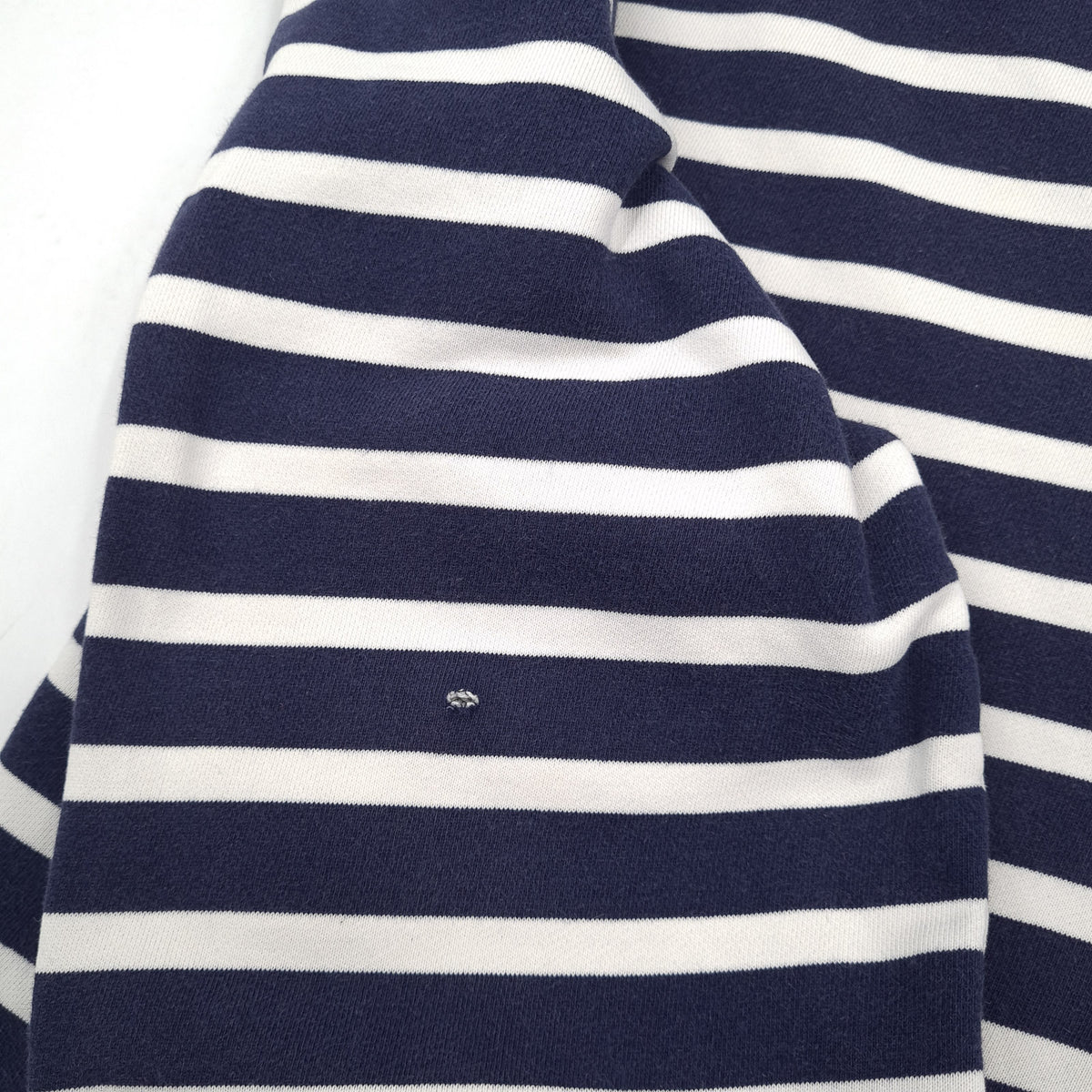 Lyle & Scott Vintage Mens Sweatshirt Cotton Striped Blue Crew Neck Pullover Size, detail view 6, image 8 of 8