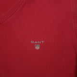 Gant Mens Sweater Vest Cotton Red V-Neck Sleeveless Knit Size 2XL, detail view 3, image 5 of 6