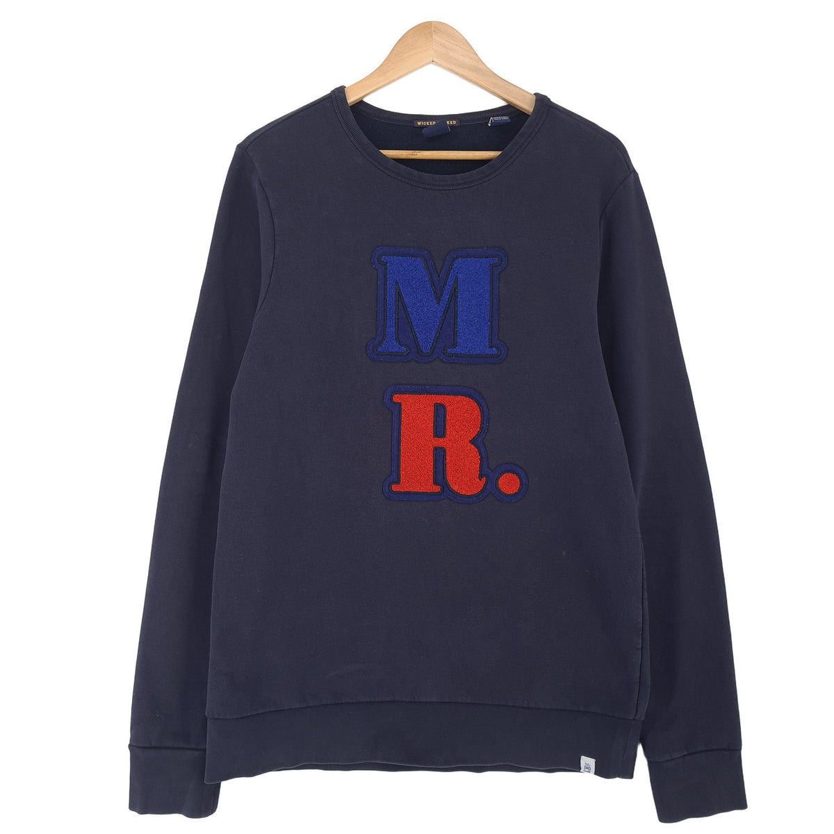 Scotch & Soda Mens Sweatshirt Cotton Blue Crew Neck Pullover Size, front view, image 1 of 7