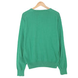 Gant Mens Jumper Sweater Cotton Green V-Neck Pullover Knit Size M, detail view 1, image 3 of 7