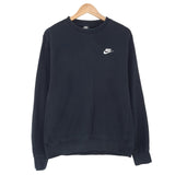 Nike Vintage Sweatshirt Cotton Black Crew Neck Pullover Men Size S, front view, image 1 of 7