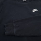 Nike Vintage Sweatshirt Cotton Black Crew Neck Pullover Men Size S, detail view 5, image 7 of 7