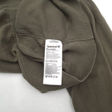 Timberland Vintage Mens Quarter Zip Sweater Cotton Green High Neck Jumper Size, detail view 4, image 6 of 7