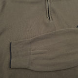 Timberland Vintage Mens Quarter Zip Sweater Cotton Green High Neck Jumper Size, detail view 5, image 7 of 7