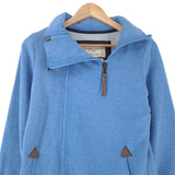Naketano Womens Full Zip Sweatshirt Cotton Blue High Neck Size M, back view, image 2 of 7