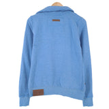 Naketano Womens Full Zip Sweatshirt Cotton Blue High Neck Size M, detail view 1, image 3 of 7